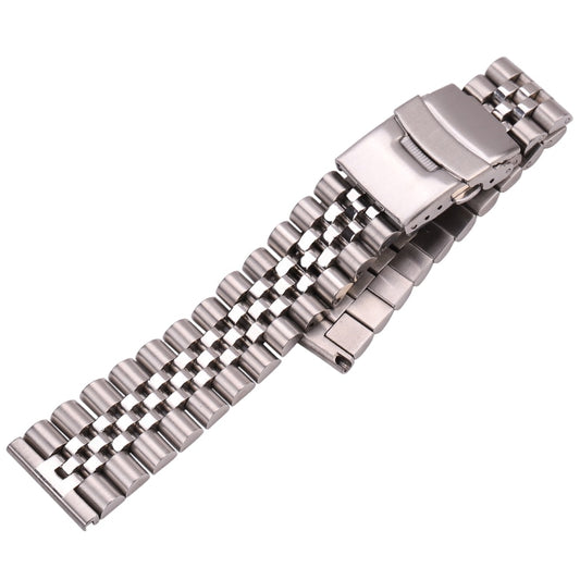 Stainless Steel J-Style Universal Watch Bracelet / 18mm / 20mm / 22mm / 24mm