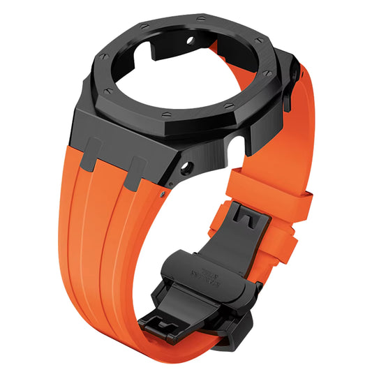 Casioak AP Rubber Strap Modification Kit for Casio GA2100 - Orange