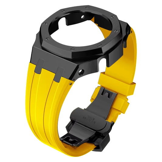 Casioak AP Rubber Strap Modification Kit for Casio GA2100 - Yellow