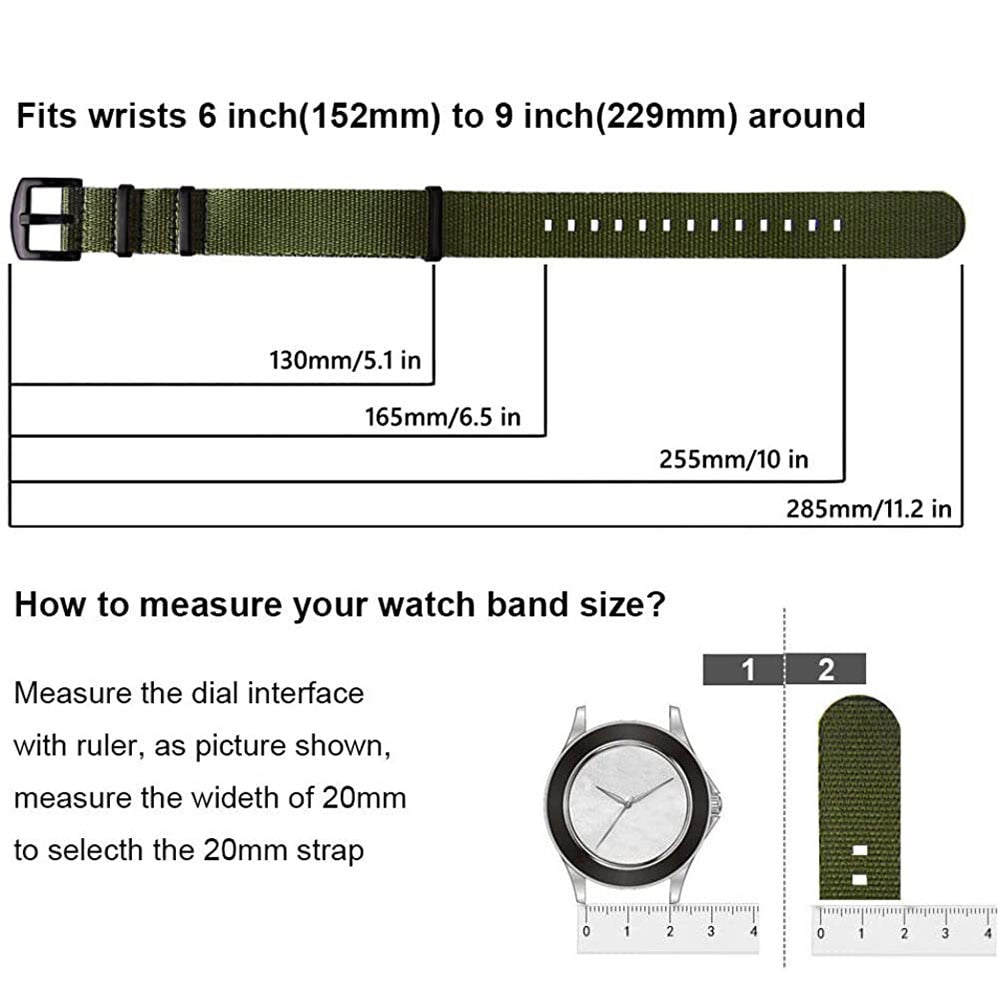 Seatbelt Universal Nylon Strap - Black Orange / 18mm / 20mm / 22mm