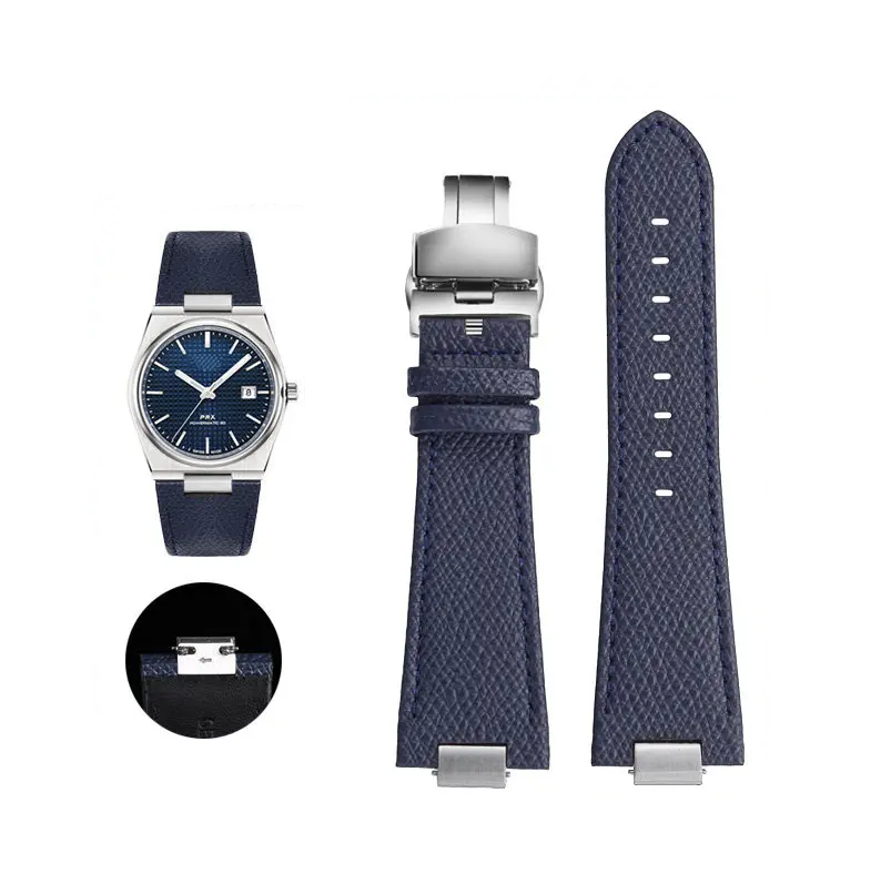 Premium Leather Quick Release Strap For Tissot PRX (40mm) - Blue
