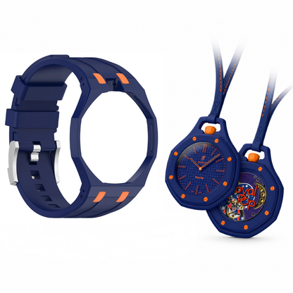 Swatch x AP Royal POP Rubber Strap Case Kit - Blue Orange (3H/12H)