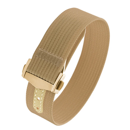 Executive Deployant Clasp Nylon Strap - Khaki / 18mm / 20mm / 22mm