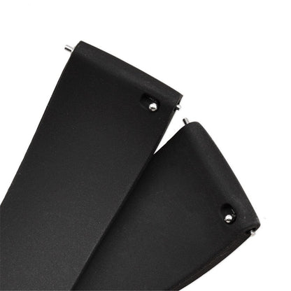 Silicone Butterfly Clasp Quick Release Universal Watch Strap - Red / 18mm / 20mm / 22mm