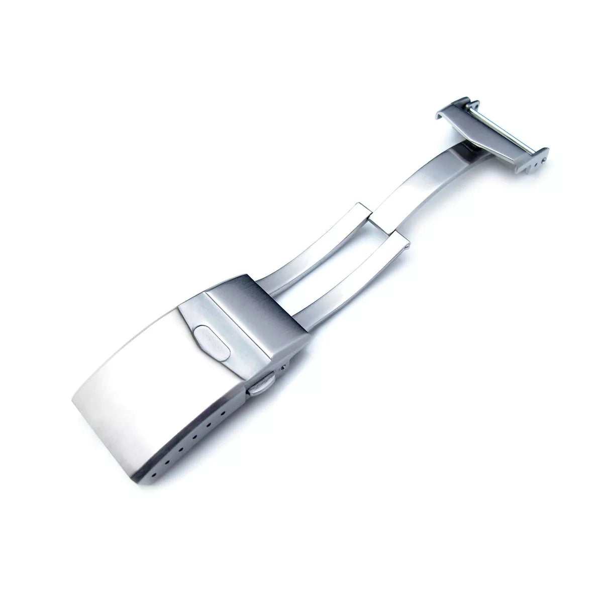 Brushed Stainless Steel Universal Watch Clasp - Silver / 18mm / 20mm / 22mm