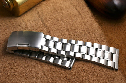 3 Link Stainless Steel Universal Bracelet - Silver / 18mm / 20mm / 22mm