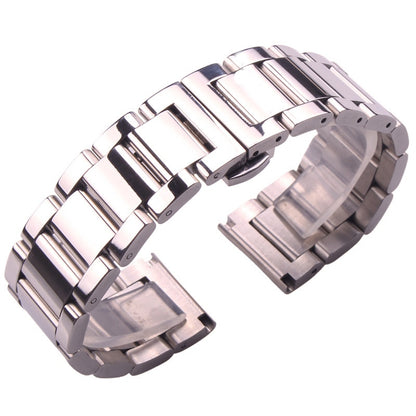 Butterfly Clasp Stainless Steel Universal Bracelet - Polished / 18mm / 20mm / 22mm