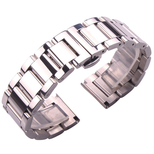 Butterfly Clasp Stainless Steel Universal Bracelet - Polished / 18mm / 20mm / 22mm