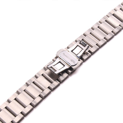 Butterfly Clasp Stainless Steel Universal Bracelet - Middle Brushed / 18mm / 20mm / 22mm
