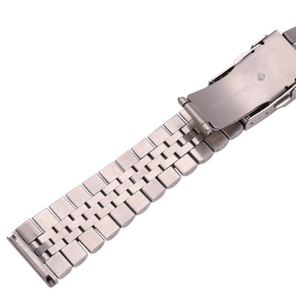 Stainless Steel J-Style Universal Watch Bracelet / 18mm / 20mm / 22mm / 24mm
