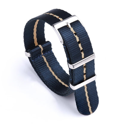 Premium Smooth Universal Nylon Strap - Blue Khaki / 20mm / 22mm