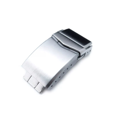 Brushed Stainless Steel Universal Watch Clasp - Silver / 18mm / 20mm / 22mm