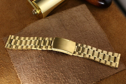 3 Link Stainless Steel Universal Bracelet - Gold / 18mm / 20mm / 22mm