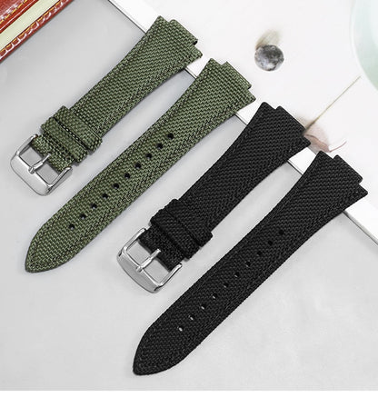 Canvas Strap For Tissot PRX (40mm) - Grey