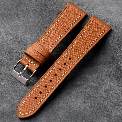Heritage Epsom Calfskin Leather Strap - Light Brown / 18mm / 19mm / 20mm / 21mm / 22mm