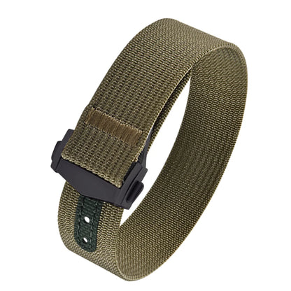 Executive Deployant Clasp Nylon Strap - Green / 18mm / 20mm / 22mm