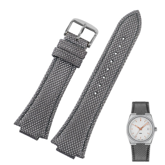 Canvas Strap For Tissot PRX (40mm) - Grey
