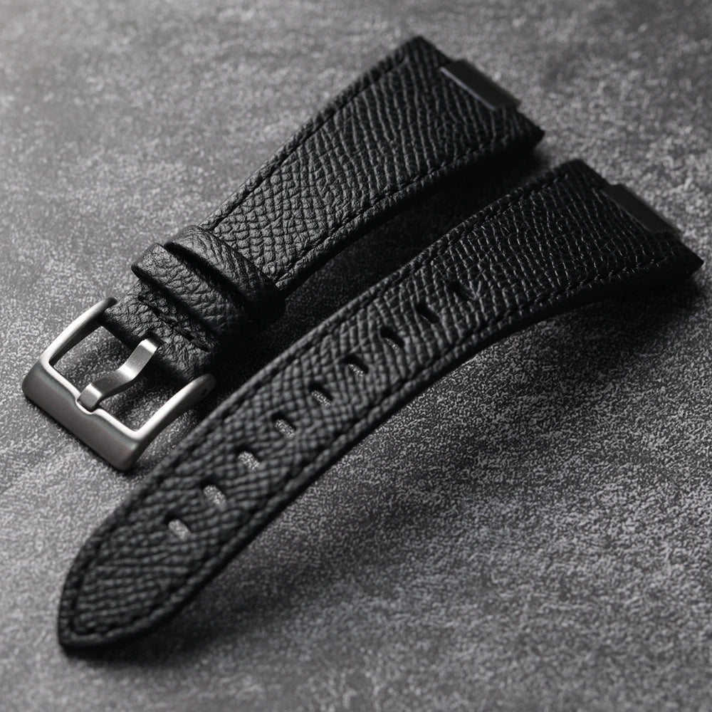 Premium Leather Quick Release Strap For Tissot PRX (40mm) - Black