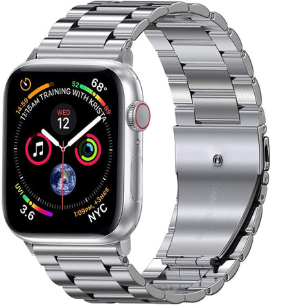 3 Link Stainless Steel Bracelet for Apple Watch - Sliver