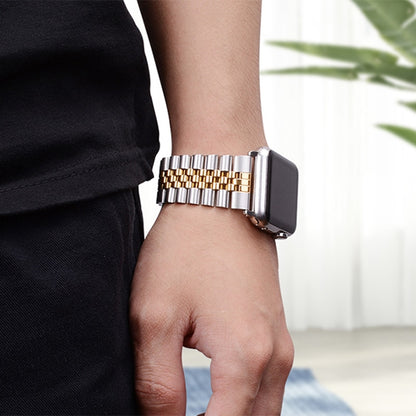 Jubilee Stainless Steel Bracelet for Apple Watch - Black/Gold