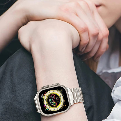 3 Link Stainless Steel Bracelet for Apple Watch - Titanium