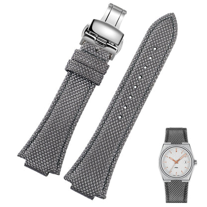 Canvas Strap For Tissot PRX (40mm) - Grey
