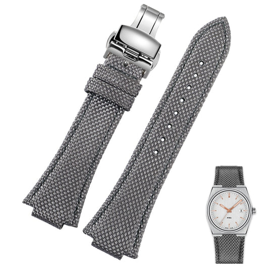 Canvas Strap For Tissot PRX (40mm) - Grey