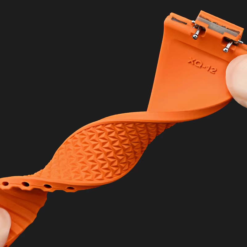 Premium FKM Rubber Strap with Butterfly Clasp For Tissot PRX (40/35mm) - Blue