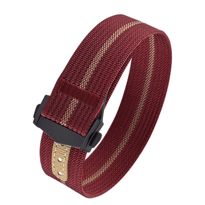 Executive Deployant Clasp Nylon Strap - Red Khaki / 18mm / 20mm / 22mm