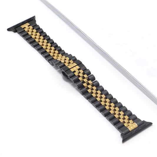 Jubilee Stainless Steel Bracelet for Apple Watch - Black/Gold