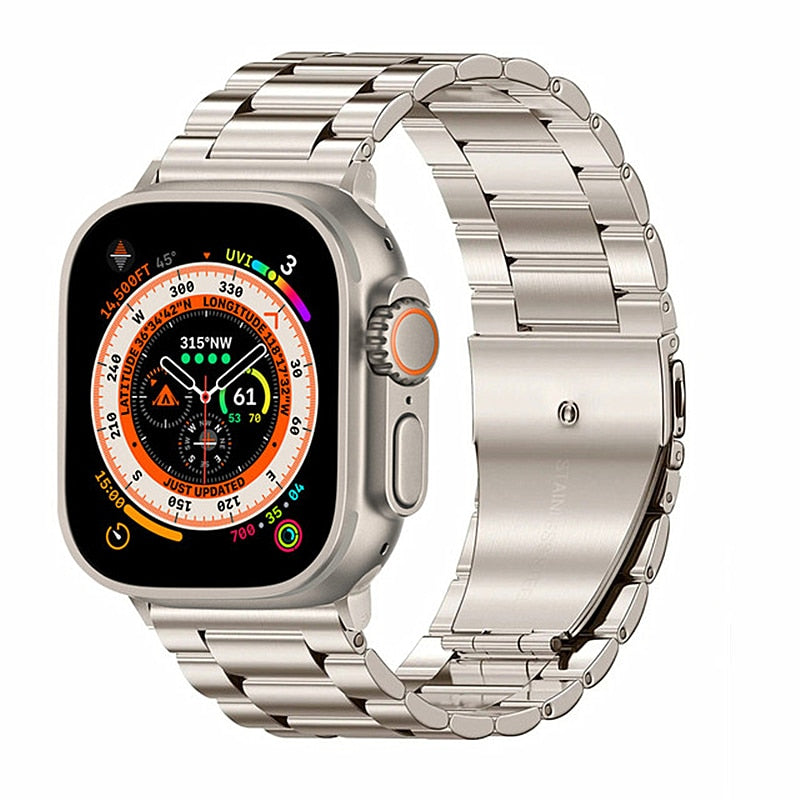 3 Link Stainless Steel Bracelet for Apple Watch - Starlight
