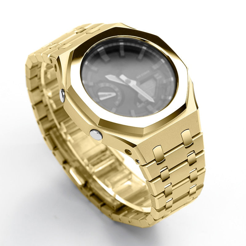 Casioak Stainless Steel Modification Kit - Gold – Timeless Straps