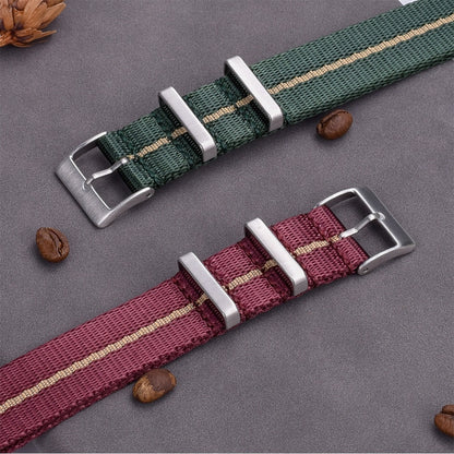 Premium Smooth Universal Nylon Strap - Green Khaki / 20mm / 22mm