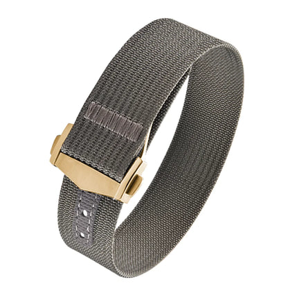 Executive Deployant Clasp Nylon Strap - Gray / 18mm / 20mm / 22mm