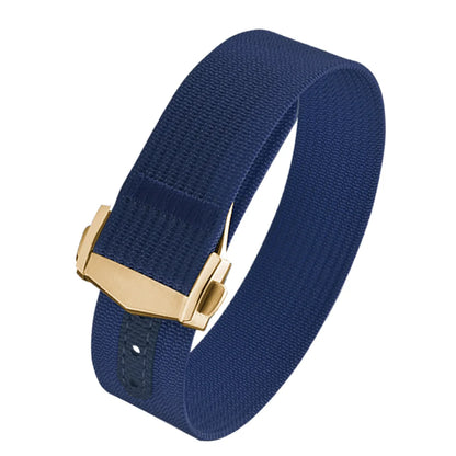 Executive Deployant Clasp Nylon Strap - Blue / 18mm / 20mm / 22mm