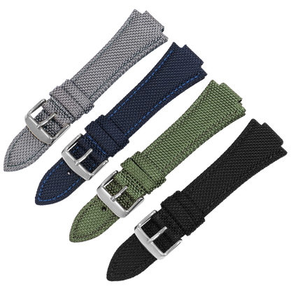 Canvas Strap For Tissot PRX (40mm) - Grey