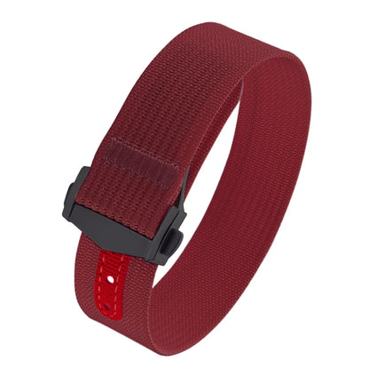 Executive Deployant Clasp Nylon Strap - Red / 18mm / 20mm / 22mm