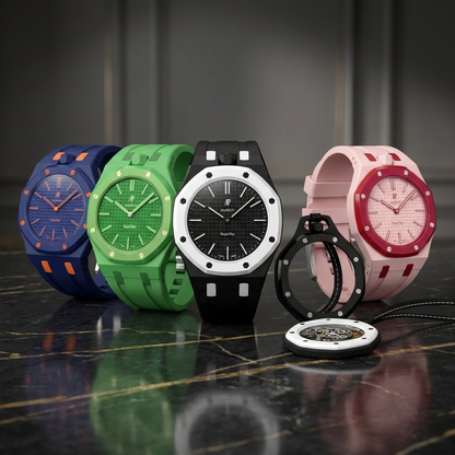 Swatch x AP Royal POP Rubber Strap Case Kit - Black (3H/12H)