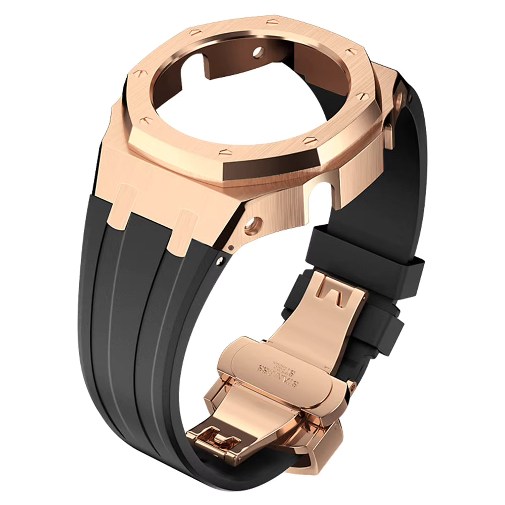 Casioak AP Rubber Strap Modification Kit for Casio GA2100 - Black