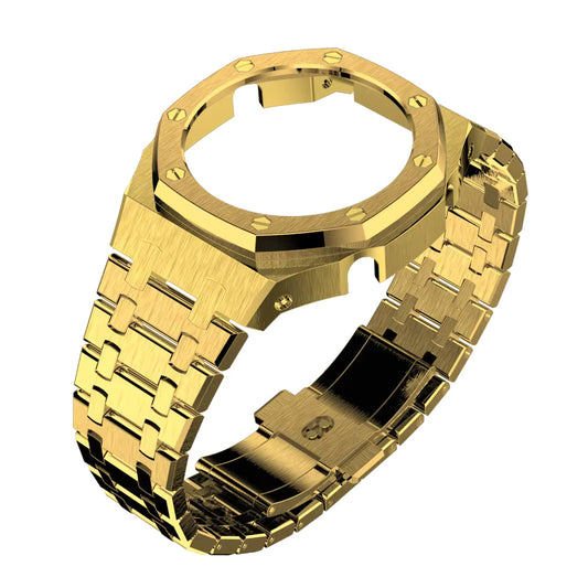 Casioak AP Stainless Steel Modification Kit for Casio GA2100 - Gold