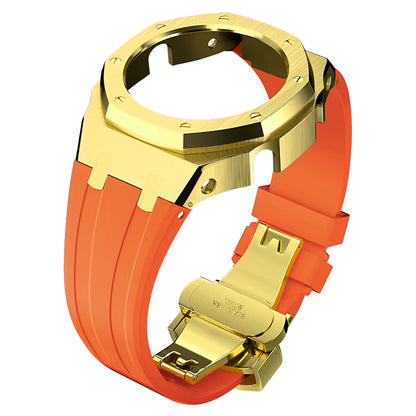 Casioak AP Rubber Strap Modification Kit for Casio GA2100 - Orange