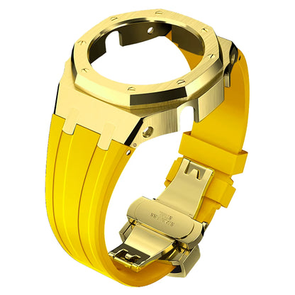 Casioak AP Rubber Strap Modification Kit for Casio GA2100 - Yellow