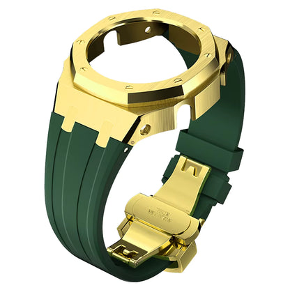 Casioak AP Rubber Strap Modification Kit for Casio GA2100 - Green