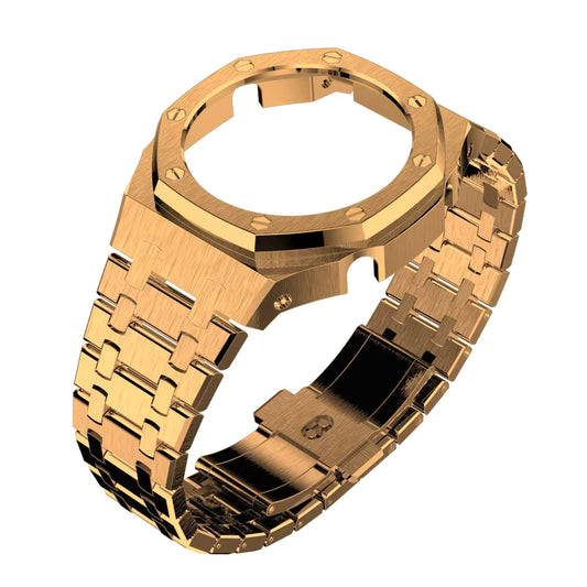 Casioak AP Stainless Steel Modification Kit for Casio GA2100 - Rose Gold