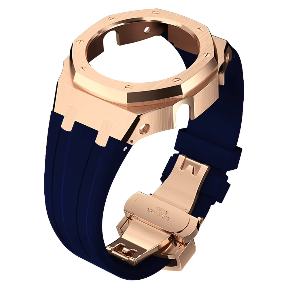 Casioak AP Rubber Strap Modification Kit for Casio GA2100 - Blue
