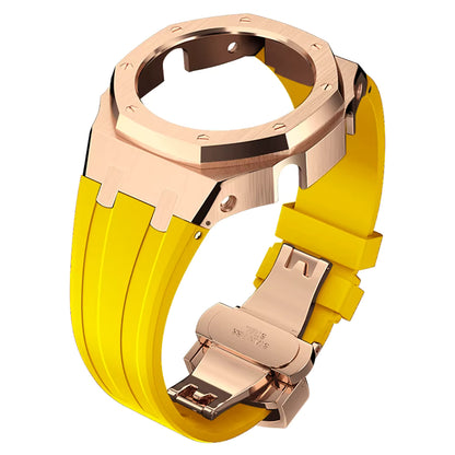 Casioak AP Rubber Strap Modification Kit for Casio GA2100 - Yellow
