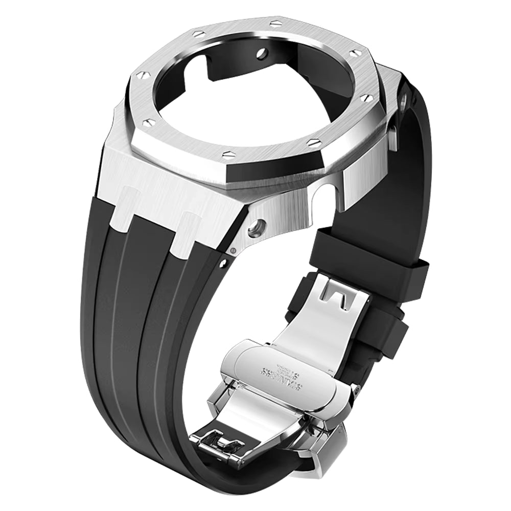 Casioak AP Rubber Strap Modification Kit for Casio GA2100 - Black