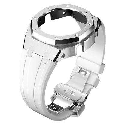 Casioak AP Rubber Strap Modification Kit for Casio GA2100 - White
