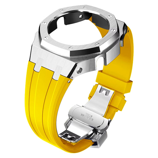Casioak AP Rubber Strap Modification Kit for Casio GA2100 - Yellow