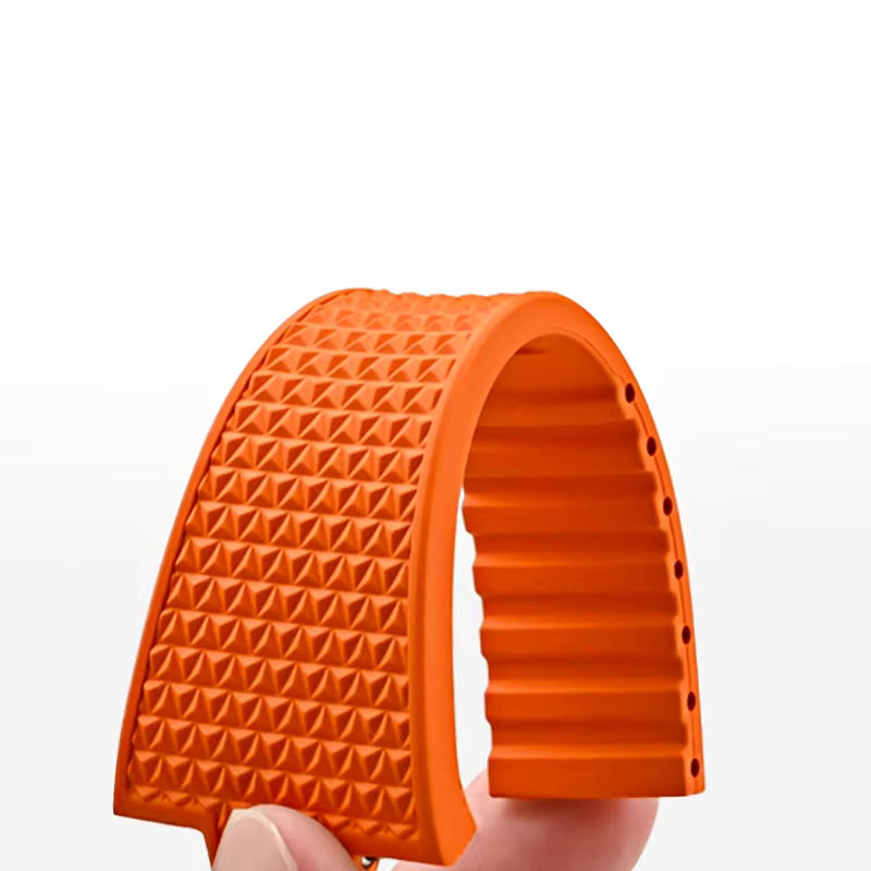 Premium FKM Rubber Strap with Butterfly Clasp For Tissot PRX (40/35mm) - Blue